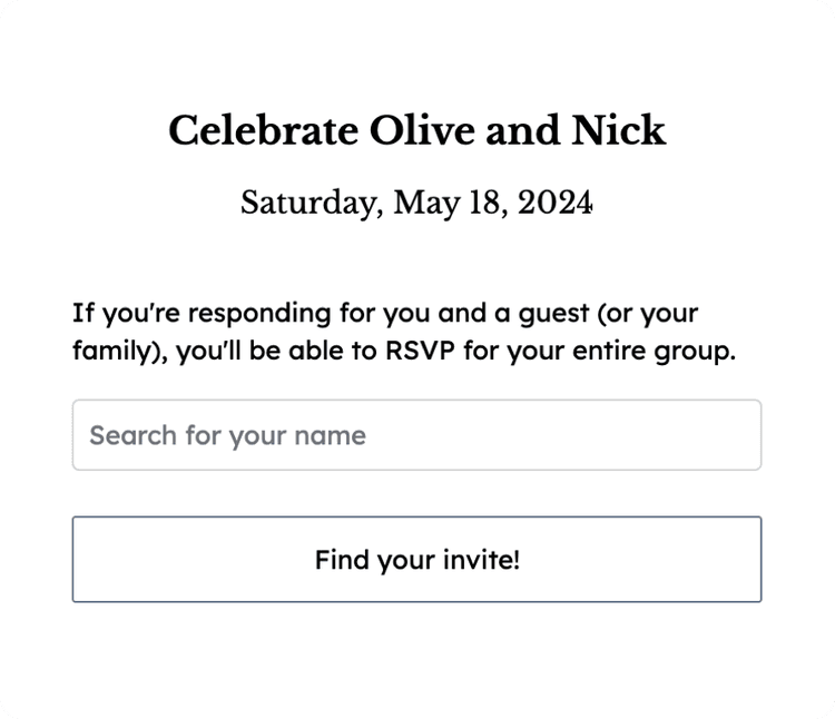 example rsvp